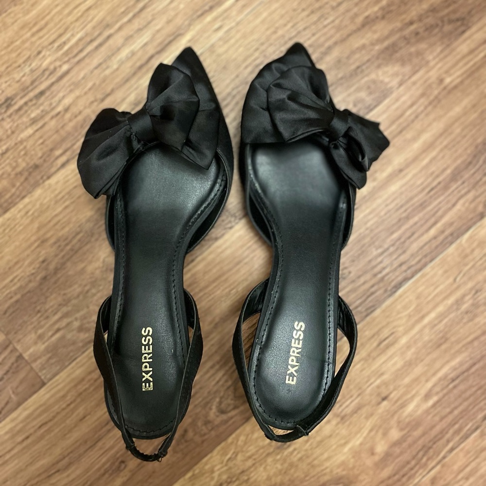Black Express Kitten Heels